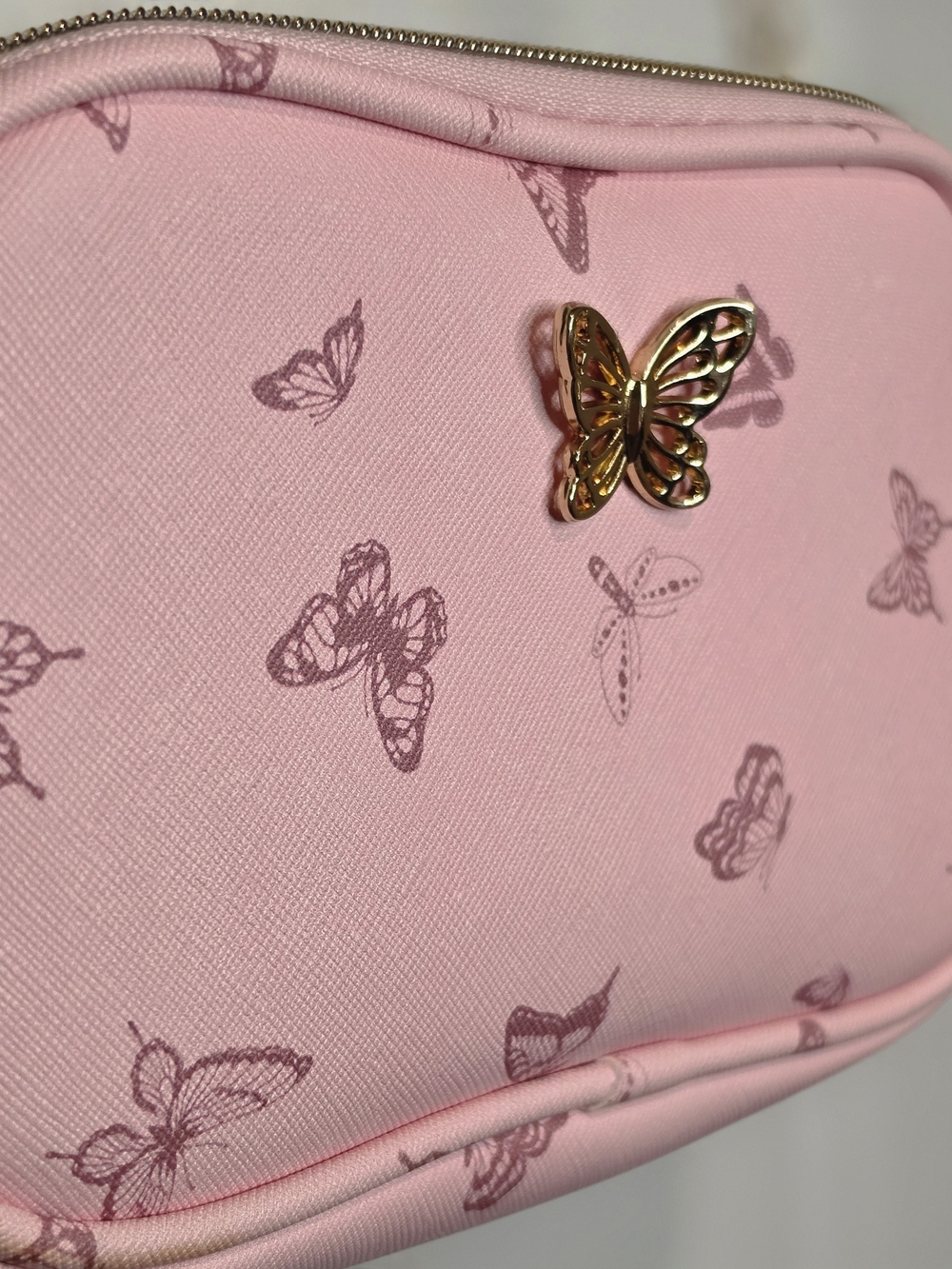Girl's Pink Butterfly Crossbody Bag - Picture 6 of 8